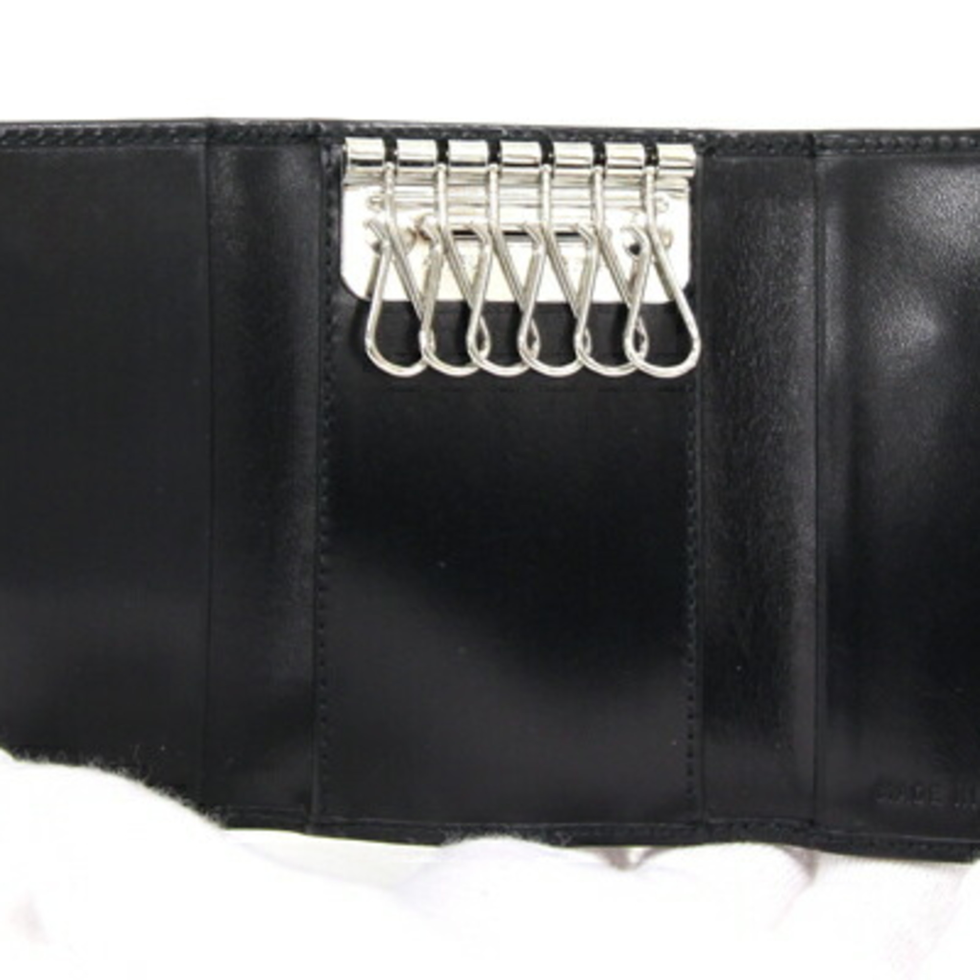 Prada 6 key case M222X black leather ladies PRADA