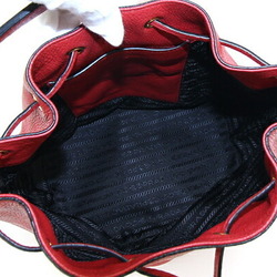 Prada Shoulder Bag 1BE018 Red Leather Ladies PRADA