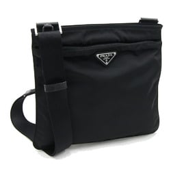 Prada Shoulder Bag 1BH978 Black Nylon No Gusset Women's Triangle PRADA
