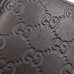 Gucci Round Long Wallet Guccisima 307980 Dark Brown Leather GG Women's Men's GUCCI
