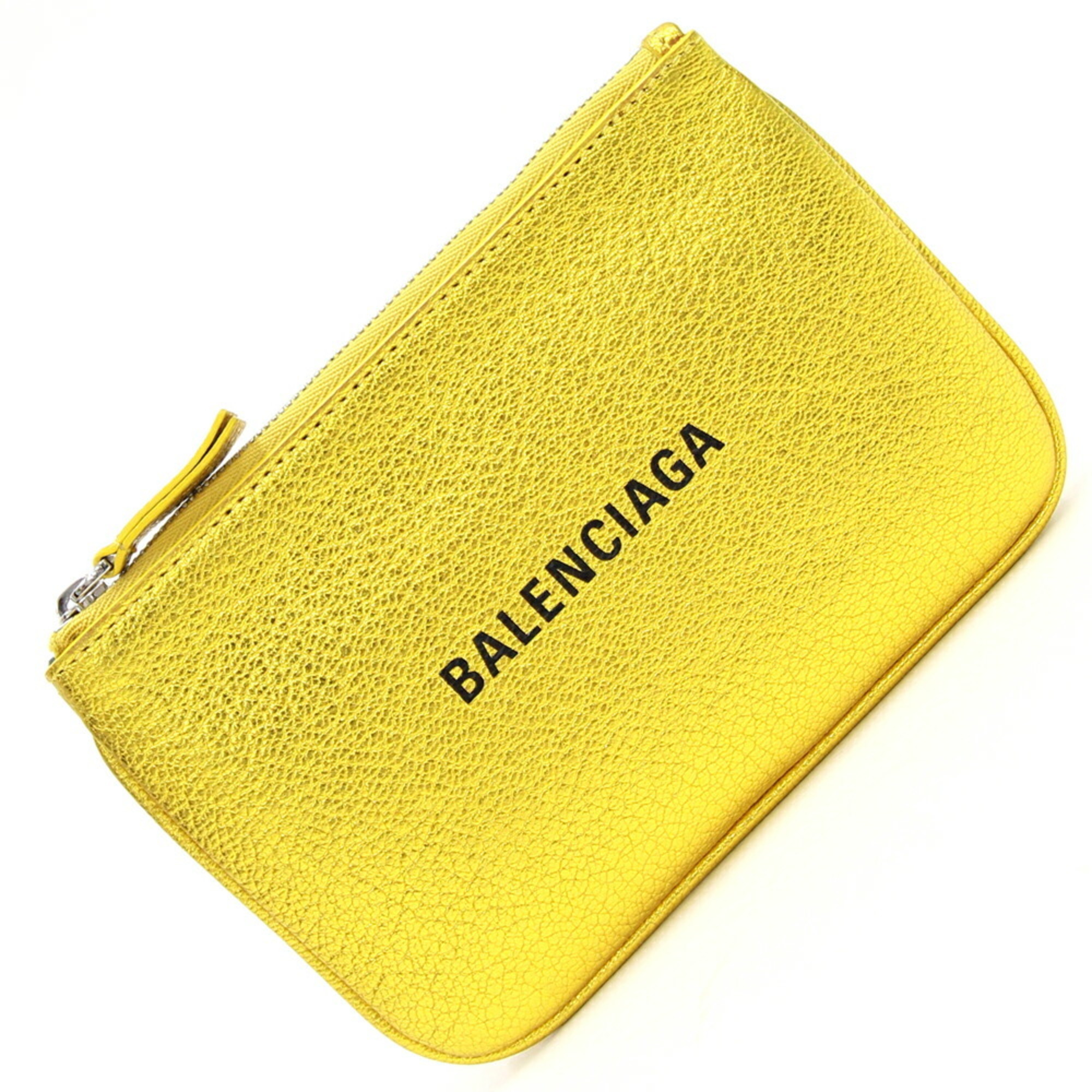Balenciaga Pouch Everyday XS 551995 Gold Leather Women's BALENCIAGA