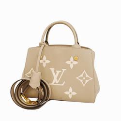 Louis Vuitton Handbag Monogram Empreinte Montaigne BB M45489 Crème Ladies