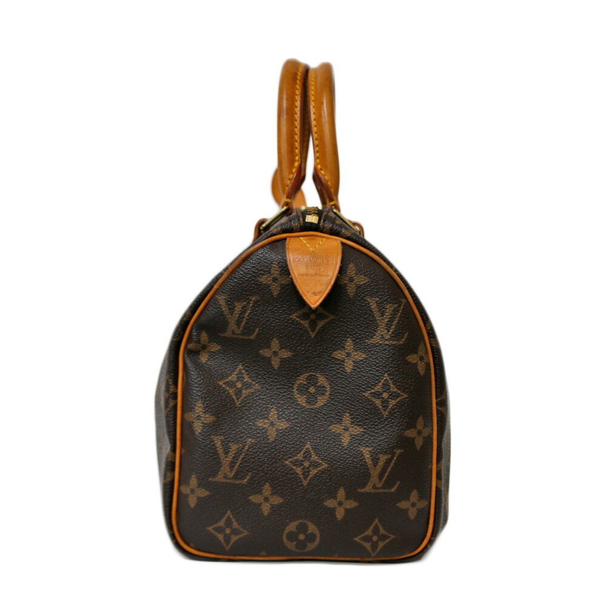 Louis Vuitton Monogram Speedy 25 Handbag Canvas M41528 Brown Women's LOUIS VUITTON BRB01000000001997