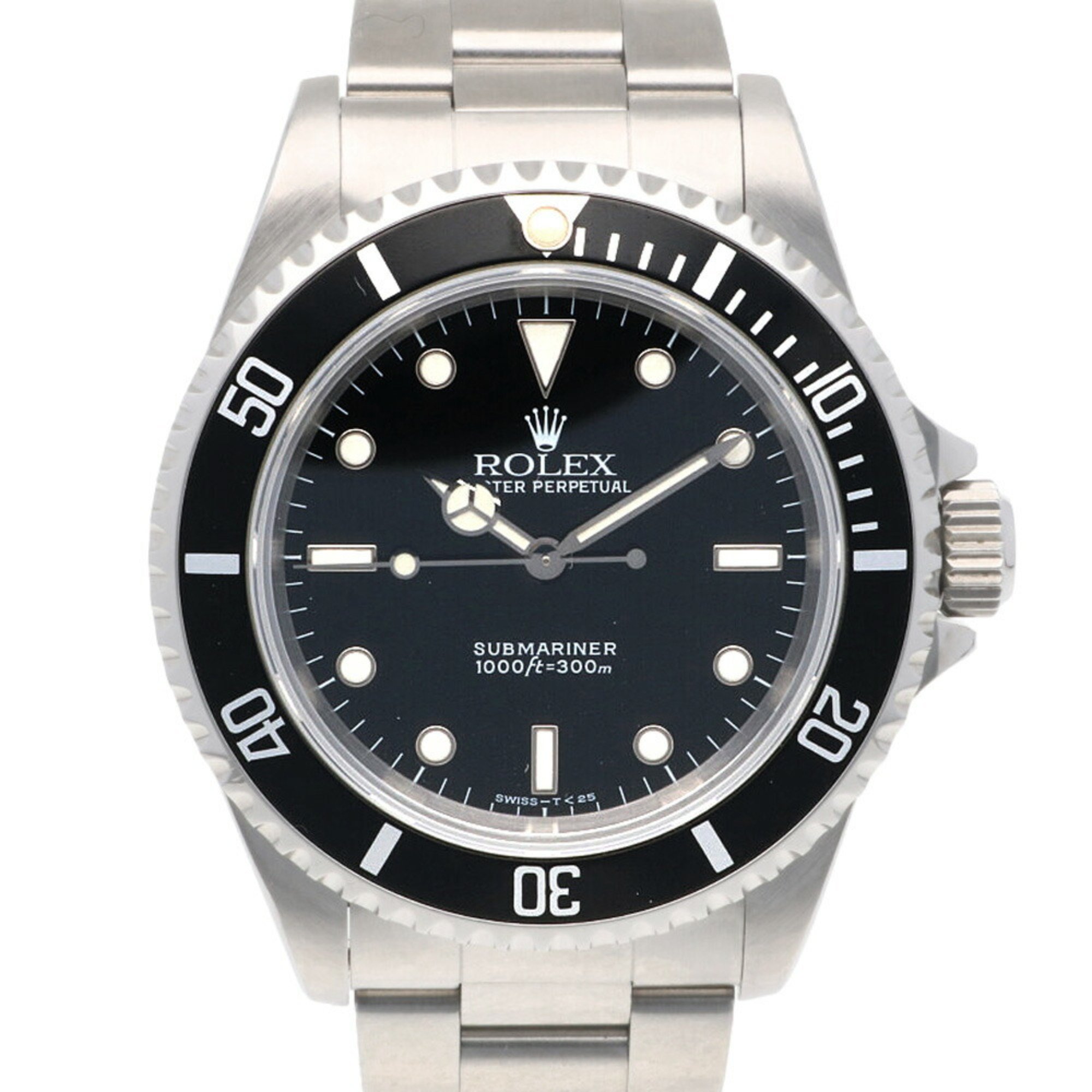 Rolex Submariner Oyster Perpetual Watch Stainless Steel 14060 Automatic Men's ROLEX T Number 1996 Overhauled RWA10000000116613
