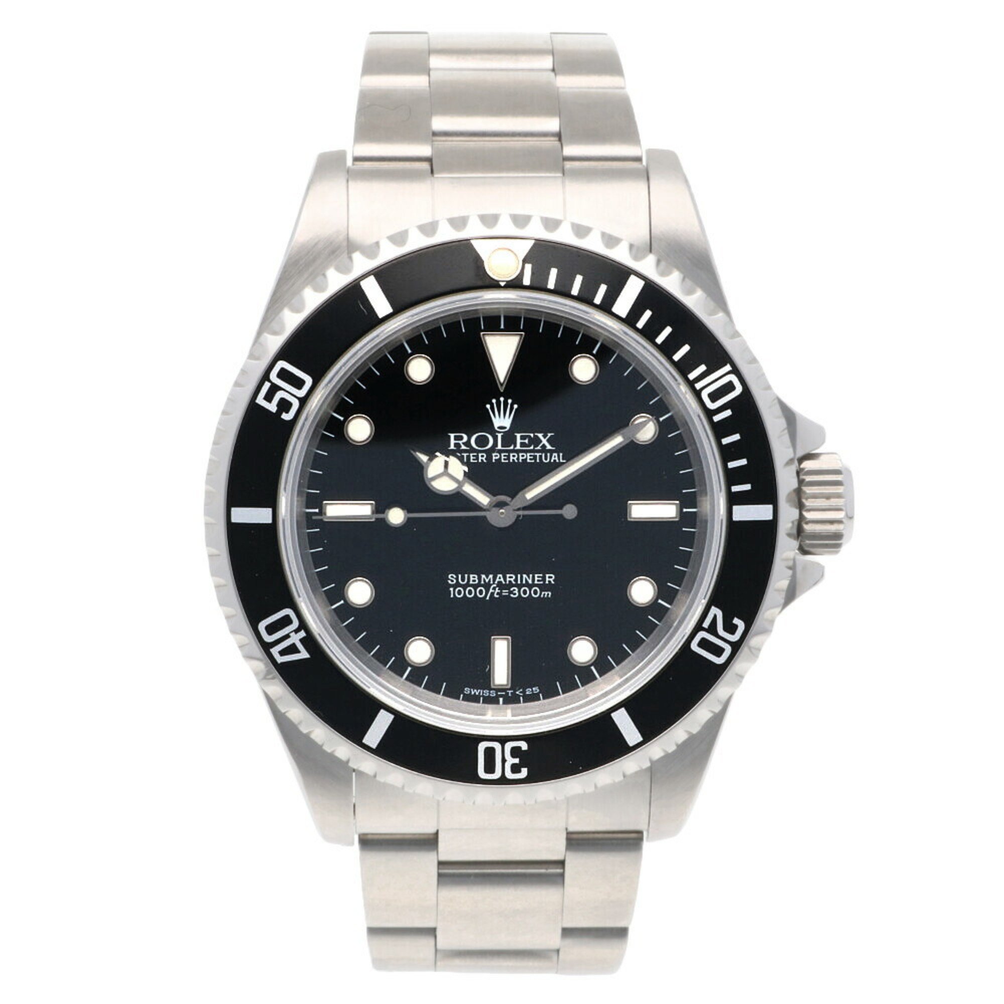 Rolex Submariner Oyster Perpetual Watch Stainless Steel 14060 Automatic Men's ROLEX T Number 1996 Overhauled RWA10000000116613