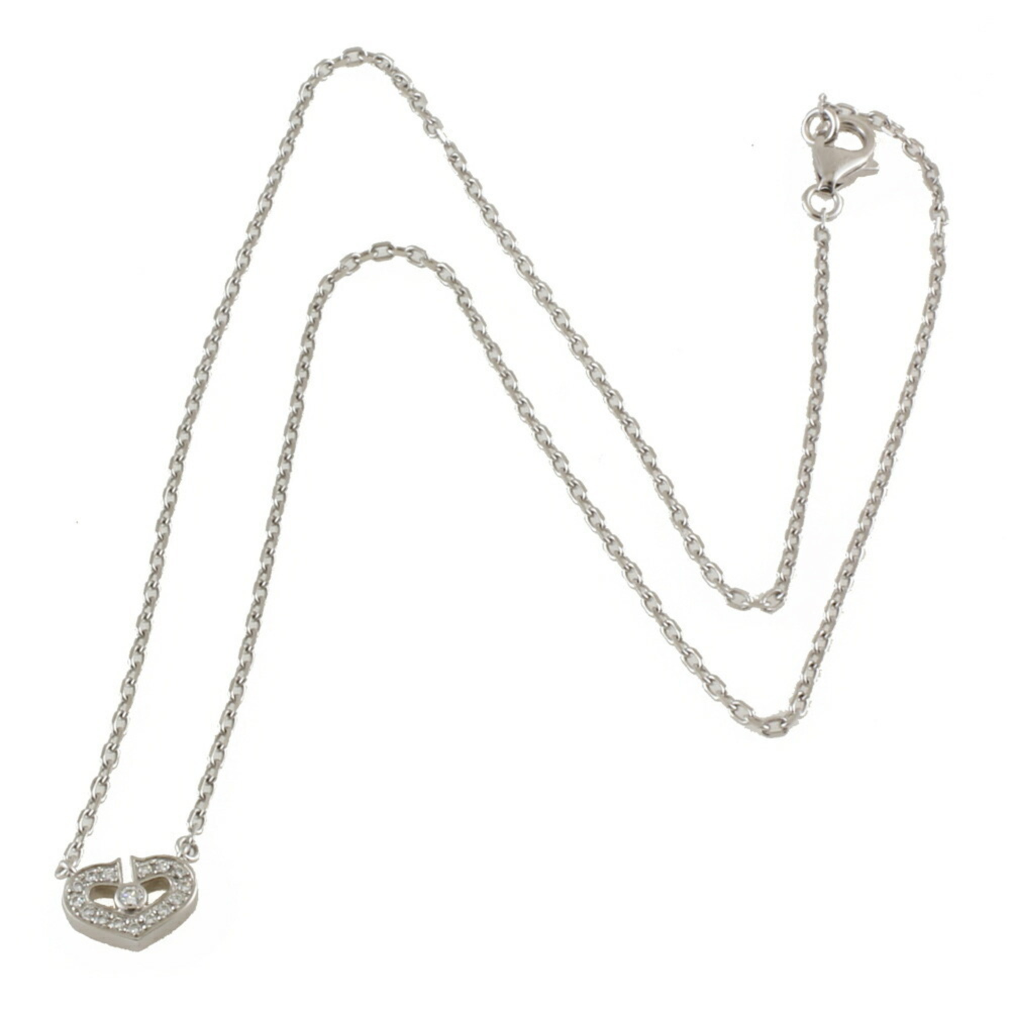 Cartier C Heart Diamond Necklace 18K Ladies CARTIER BRJ10000000120988