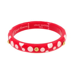 LOUIS VUITTON Bracelet Dot Infinity PM Bangle Red White Gold M66684 Yayoi Kusama