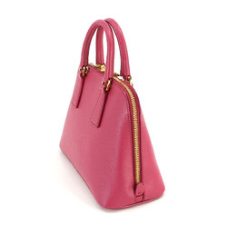 PRADA Saffiano 2way hand shoulder bag leather fuchsia pink BL0838 Hand Shoulder Bag