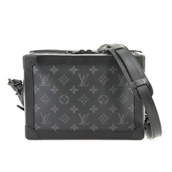 Louis Vuitton LOUIS VUITTON Monogram Eclipse Soft Trunk Shoulder Bag Black M44730