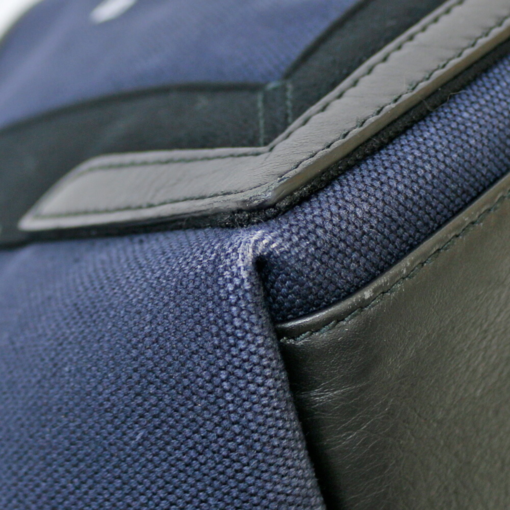 Balenciaga Navy Cabas Shoulder Bag Canvas Women's BRB01000000002351