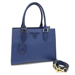 Prada handbag 1BA277 blue leather ladies PRADA