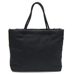 Prada handbag 1BA257 black nylon leather shoulder bag flower beads embroidery ladies PRADA