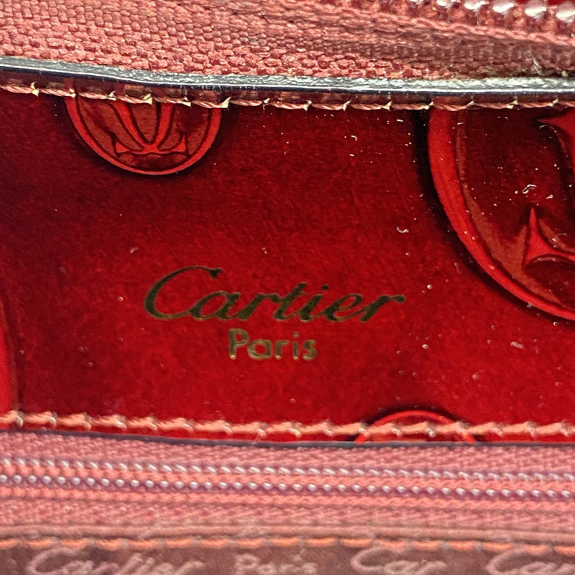 Cartier Rucksack Happy Birthday Enamel Red Ladies