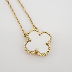 Van Cleef & Arpels Necklace Alhambra K18YG Yellow Gold Shell Women's