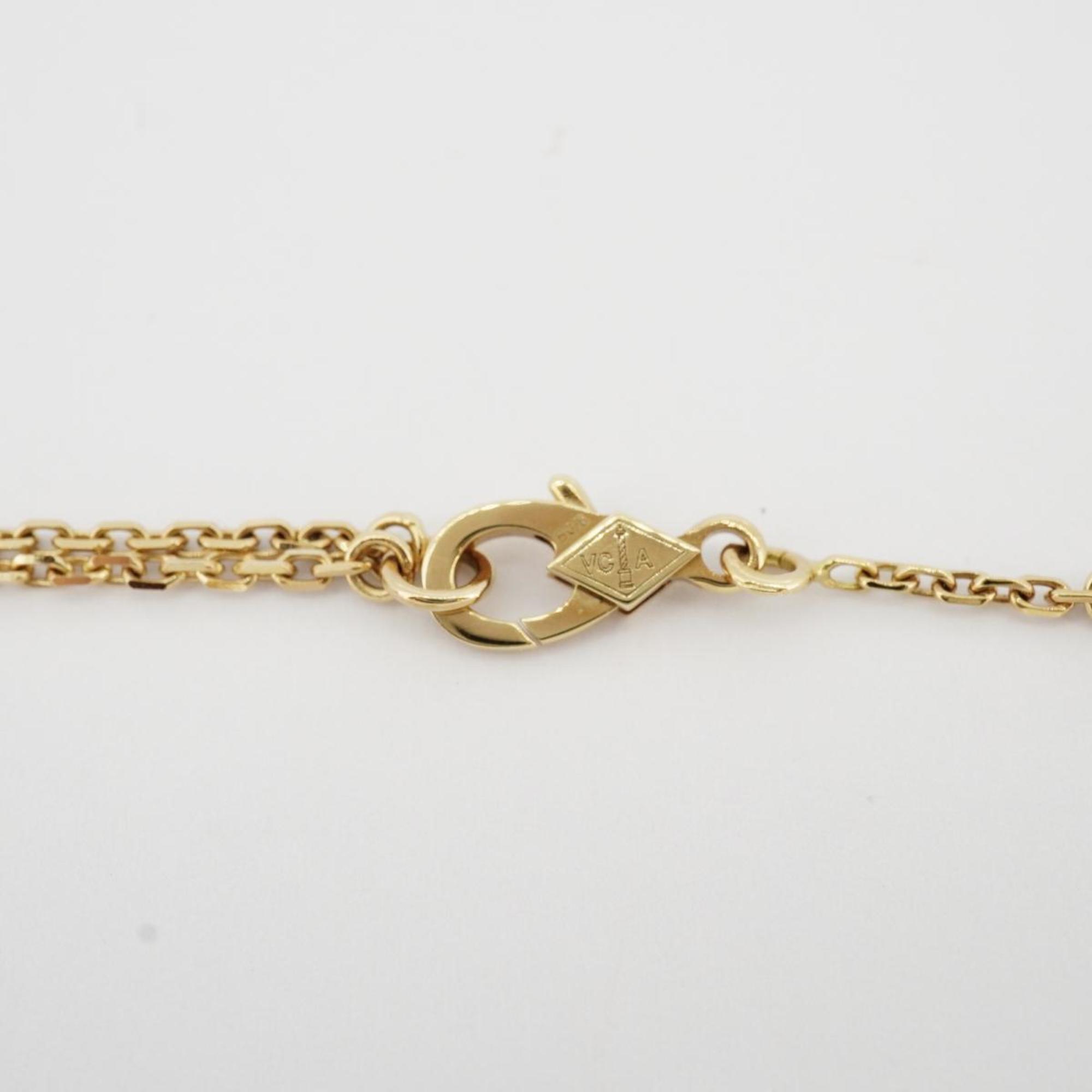 Van Cleef & Arpels Necklace Alhambra K18YG Yellow Gold Shell Women's