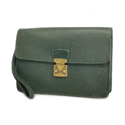 Louis Vuitton Clutch Bag Taiga Pochette Clado M30194 Epicea Men's