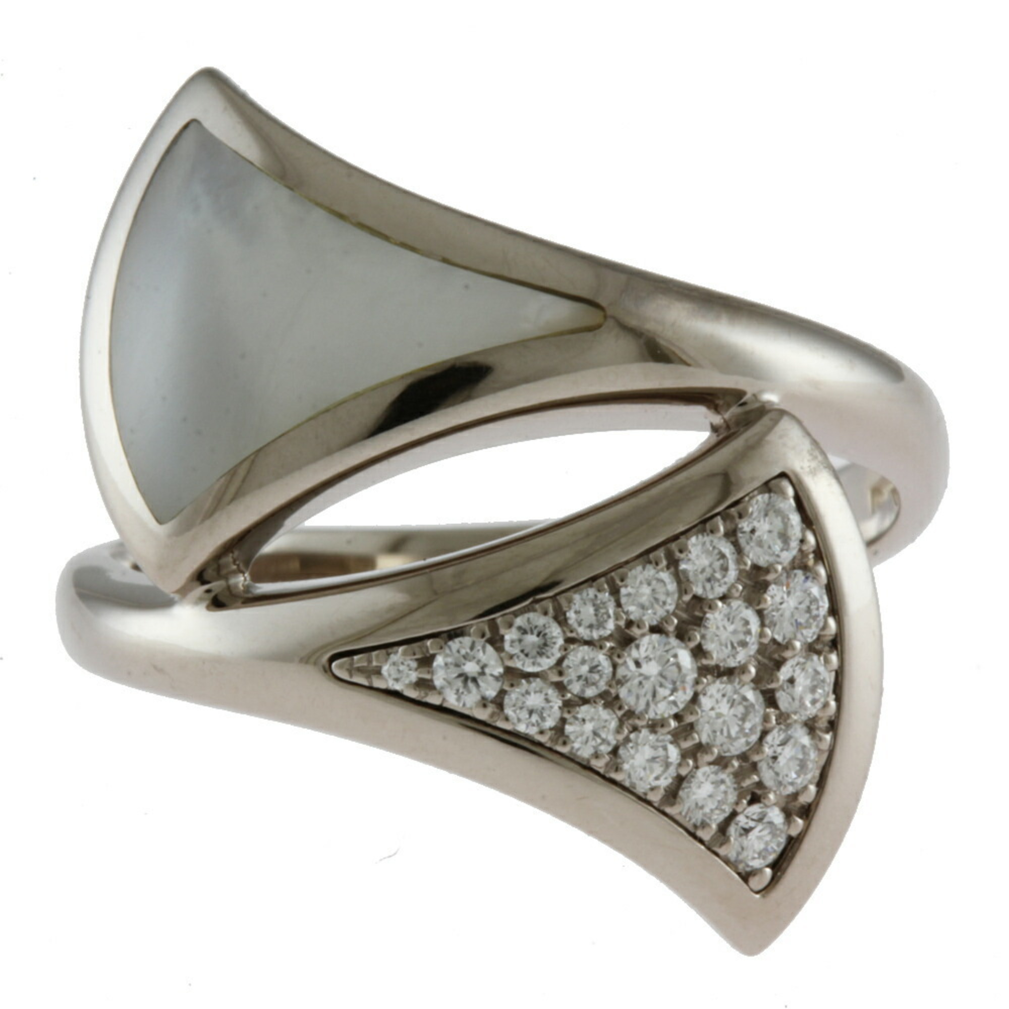 Bulgari Diva Dream Ring No. 13 18K Diamond Mother of Pearl Ladies BVLGARI BRJ10000000119354