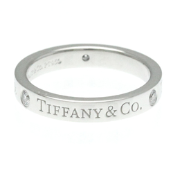 Tiffany Flat Band Ring Platinum Fashion Diamond Band Ring Carat/0.07 Silver