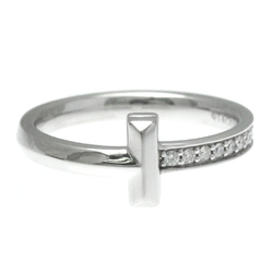 Tiffany T One Narrow Diamond Ring White Gold (18K) Fashion Diamond Band Ring Silver