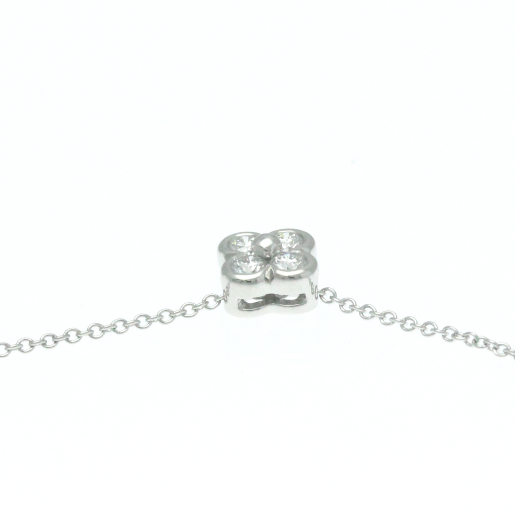 Tiffany Bezel Set Necklace Platinum Diamond Women,Men Fashion Pendant Necklace (Silver)