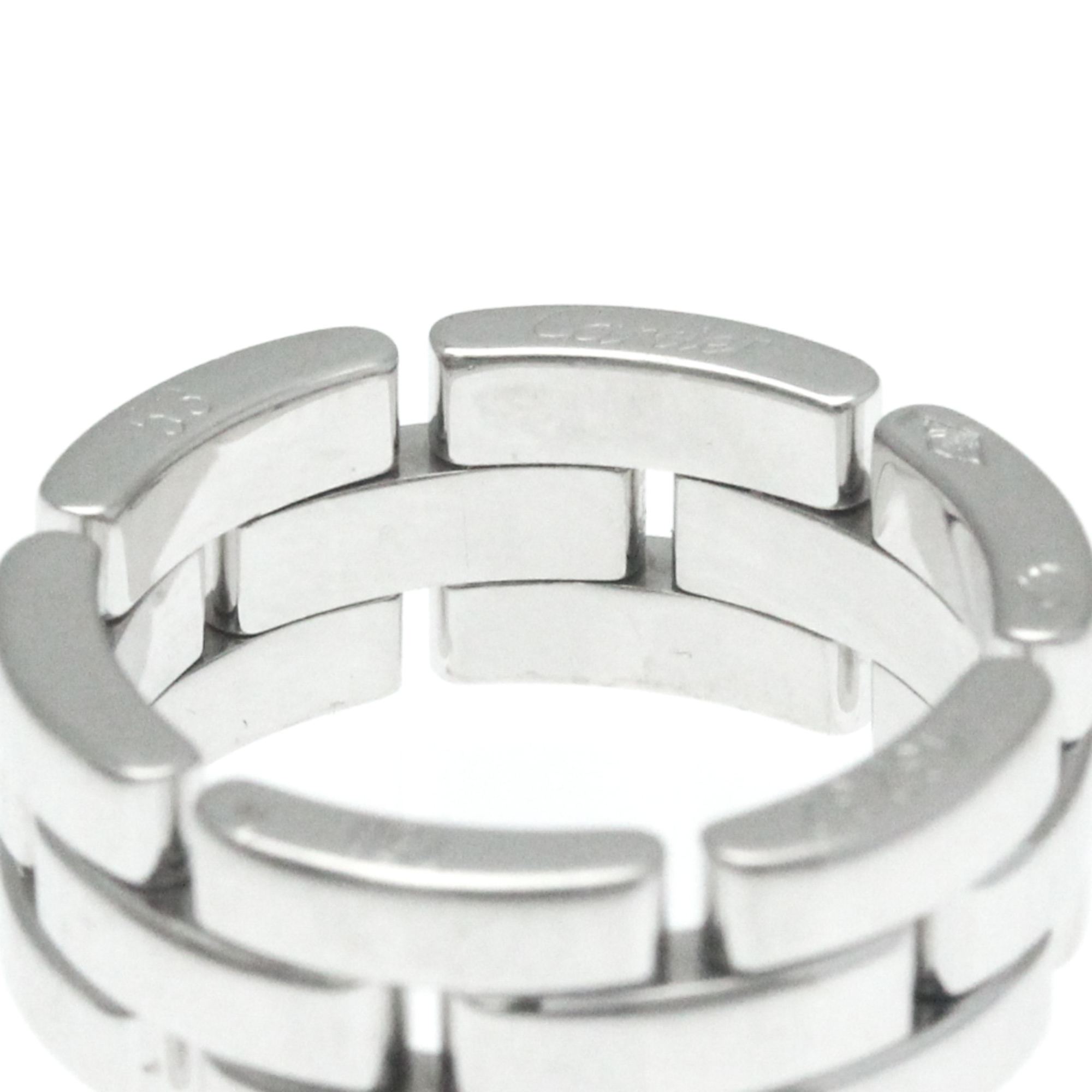 Cartier Maillon Panthère Ring White Gold (18K) Fashion No Stone Band Ring Silver