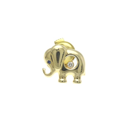 Chopard Elephant Brooch 90/2189-20 Yellow Gold (18K) Diamond,Sapphire Brooch Gold