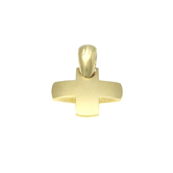 Pomellato Cross Pendant No Stone Men,Women Fashion Pendant Necklace (Gold)