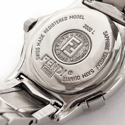 FENDI Orology 3500L Watch Stainless Steel Silver Quartz Navy Dial Ladies