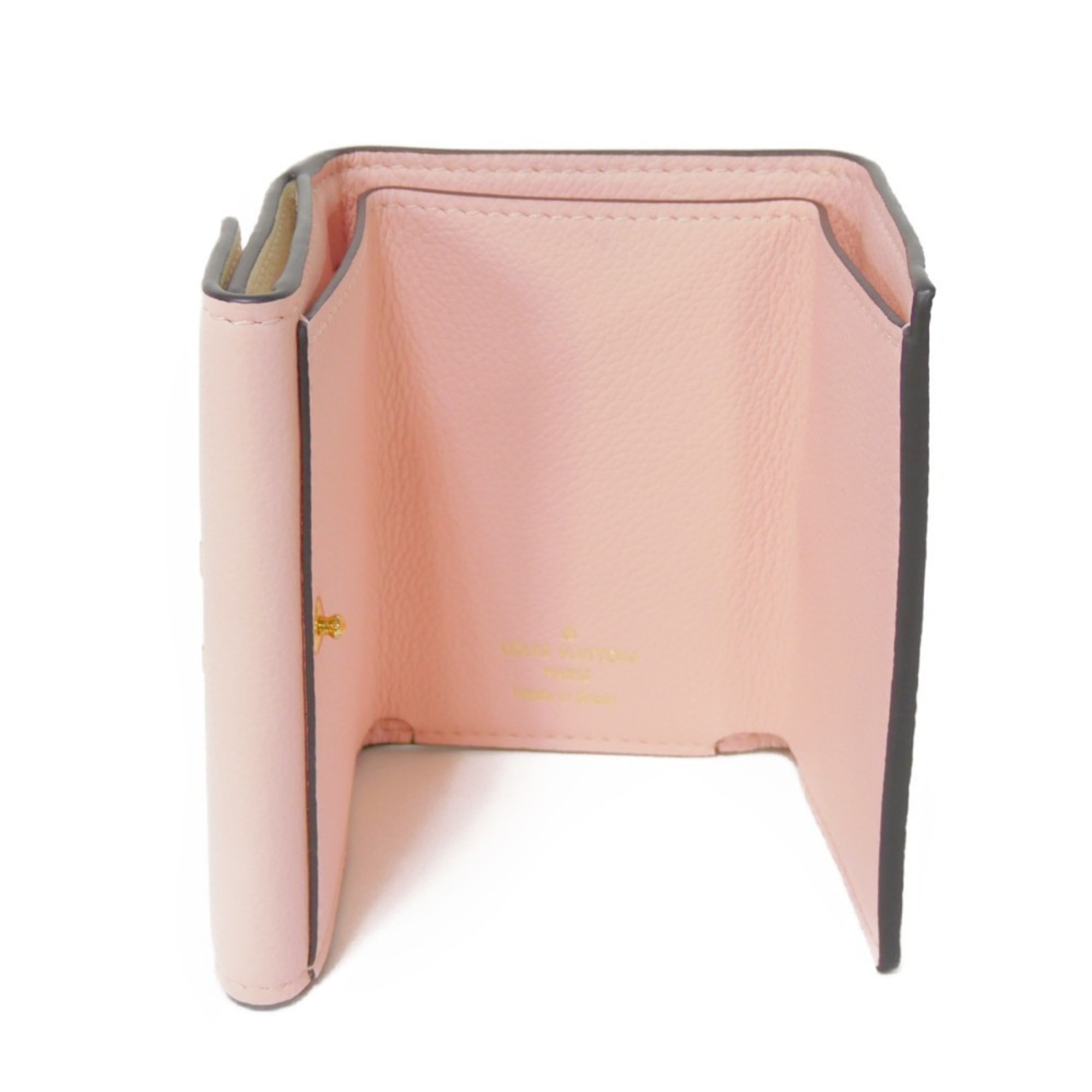 LOUIS VUITTON Trifold Wallet Portefeuille Rock Eau de Rose Quartz Pink Ivory Bicolor LV M80785 Women's