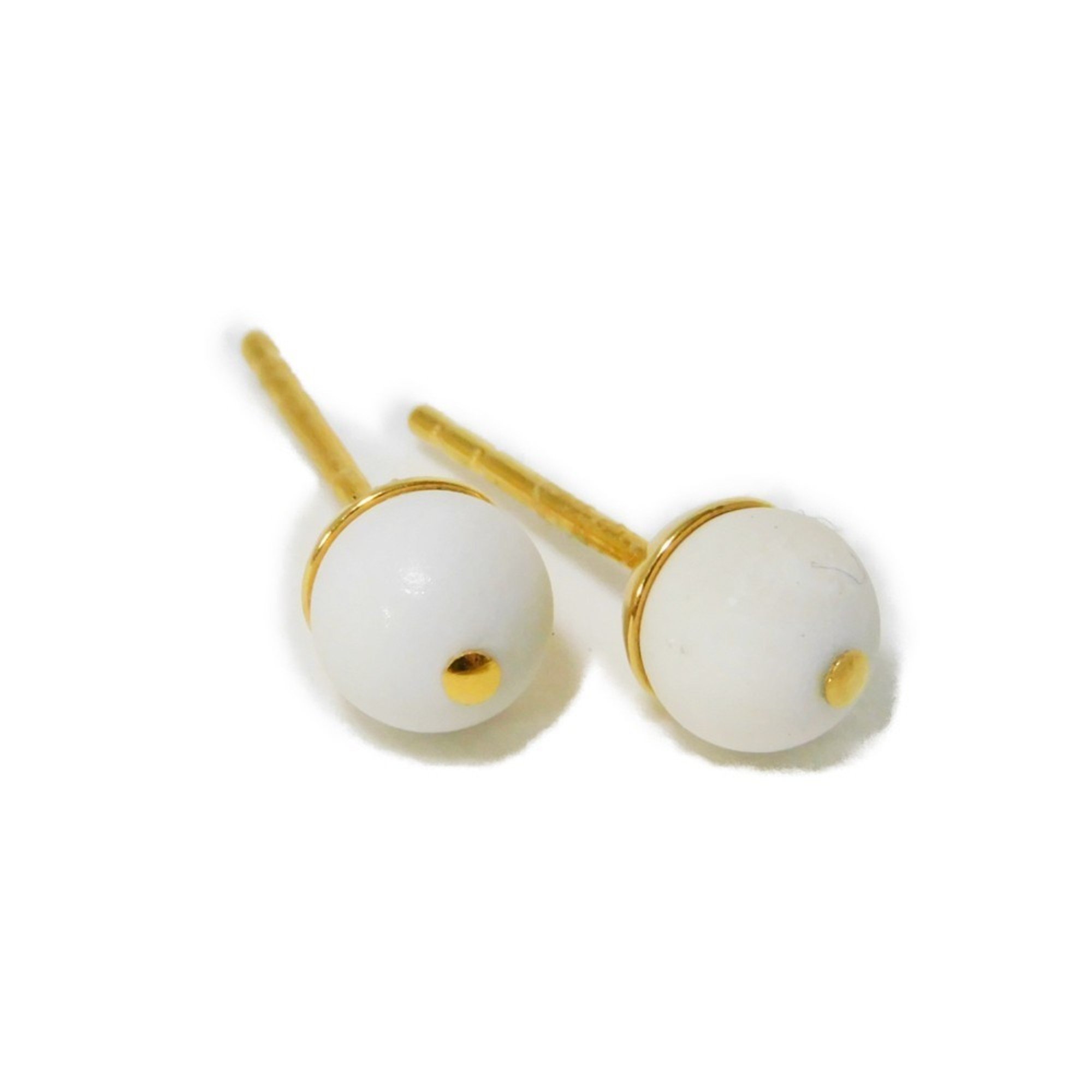 Christian Dior Dior Earrings Tribal D-VIBE Star Ball AirPods Holder Chain Removable Matte Lacquer Pearl White Women's