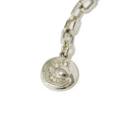 Dior HOMME Bracelet Kenny Scharf Crystal Medallion KENNY SCHARF Chain Metal Rhinestone Silver Men's