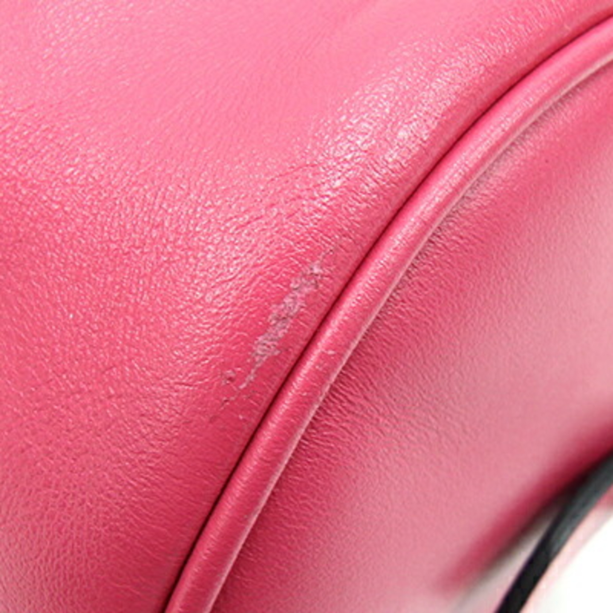 Miu Miu Miu Handbag 5BH152 Pink Leather Boston Ladies MIUMIU