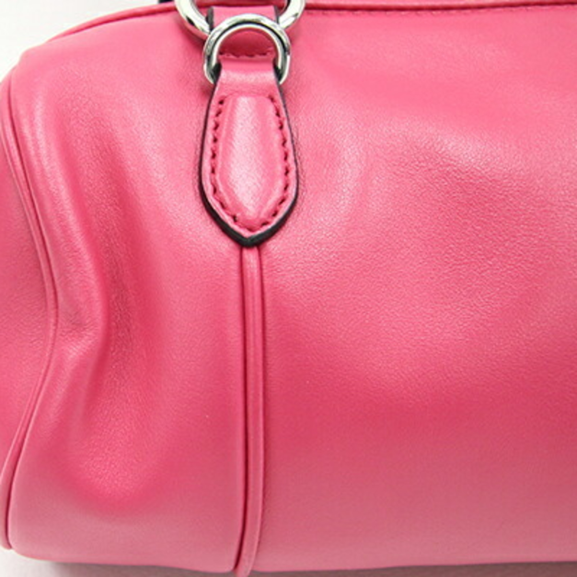 Miu Miu Miu Handbag 5BH152 Pink Leather Boston Ladies MIUMIU