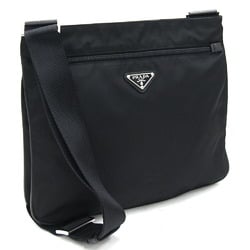 Prada Shoulder Bag 2VH563 Black Nylon Leather Women's Men's PRADA