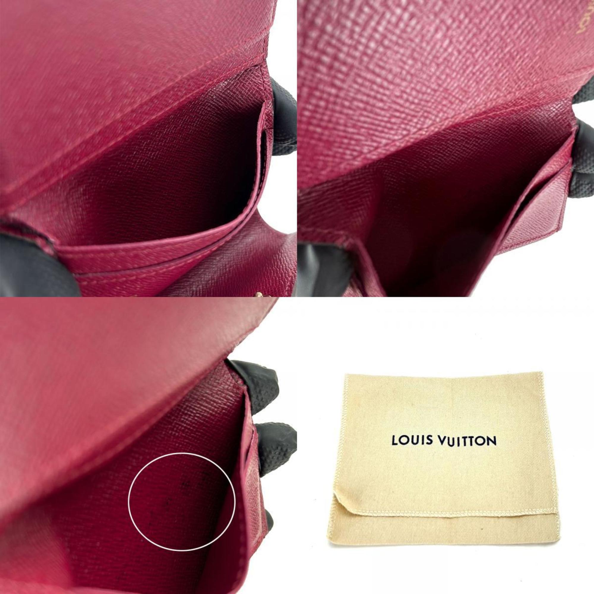 Louis Vuitton Trifold Wallet Portefeuille Zoe M62932 Monogram Canvas Leather Fuchsia Pink Accessories Women's LOUIS VUITTON