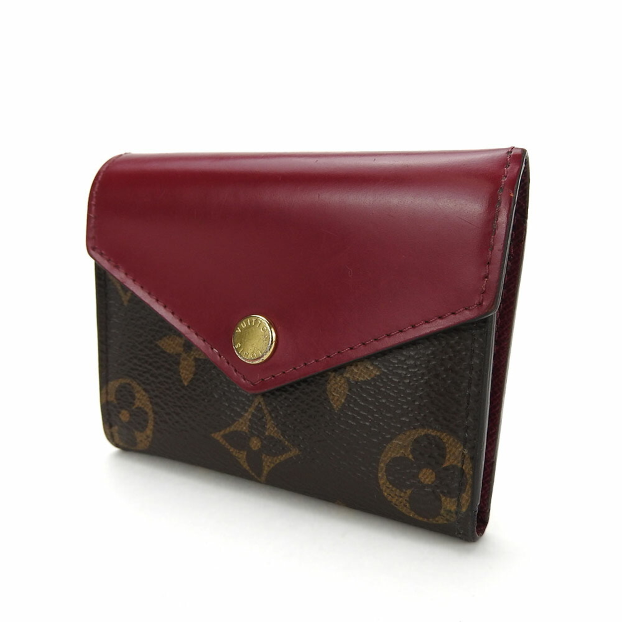 Louis Vuitton Trifold Wallet Portefeuille Zoe M62932 Monogram Canvas Leather Fuchsia Pink Accessories Women's LOUIS VUITTON