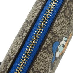 Gucci Pen Case 662129 GG Supreme Beige Blue Donald Duck Disney Collaboration Accessory GUCCI