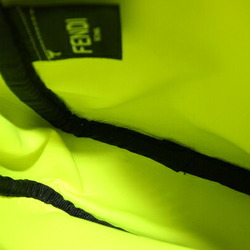 FENDI Shoulder Bag ICYU 7V56 Black Neon Yellow Leather Monster Men's Women's