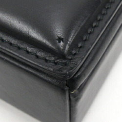 BOTTEGA VENETA Handbag Padded Butter Calf Trunk Black Leather Plaid Block Men's Women's