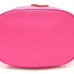 Prada Pouch 1NE369 Pink Nylon Leather Strap Ladies PRADA