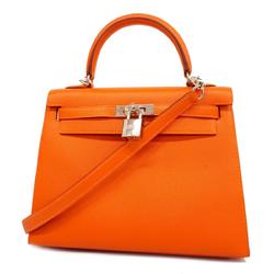 Hermes Handbag Kelly 25 X Engraved Vaux Epson Who Ladies