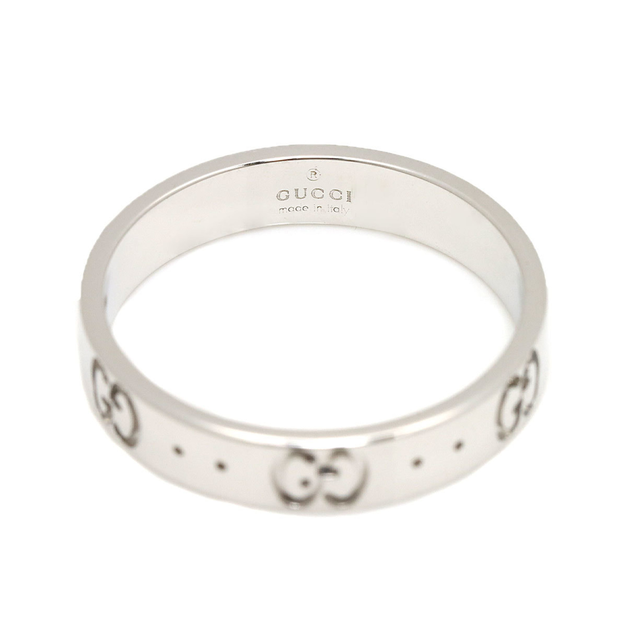 Gucci GUCCI Icon #17 Ring K18 WG White Gold 750