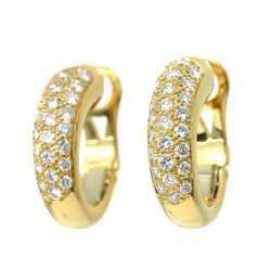 Cartier Mimisister Diamond Earrings K18 YG Yellow Gold 750 Clip on