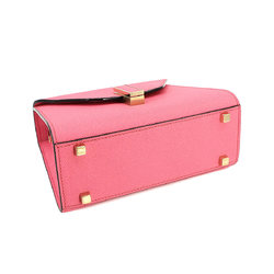 Valextra Micro Iside 2way Hand Shoulder Bag Leather Pink V5E23 028