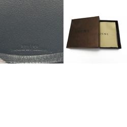 LOEWE Wallet/Coin Case Leather Brown Anagram Accessory Round Women's Men's