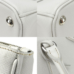 PRADA Hand Bag Shoulder Galleria Medium 1BA863 Saffiano Leather White Women's shoulder leather white TALCO 1