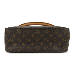 Louis Vuitton Shoulder Bag Looping GM M51145 Monogram Canvas Tanned Leather Brown Ladies LOUIS VUITTON