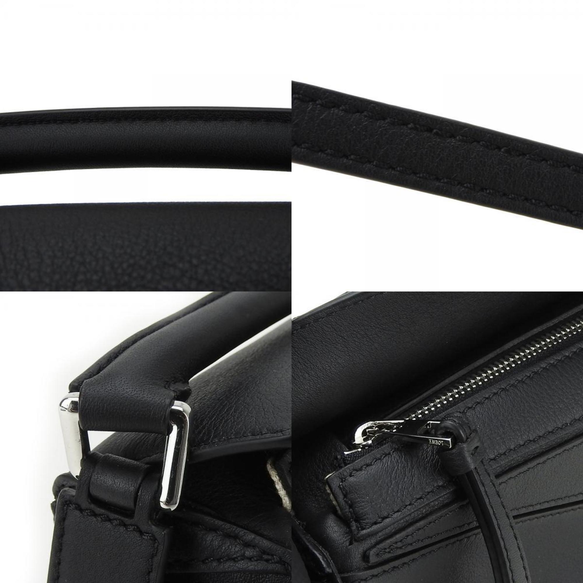 LOEWE Shoulder Bag Puzzle 322.30.U95 Black Handbag Ladies