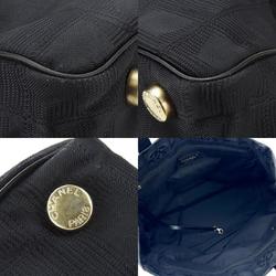 CHANEL Tote Bag MM New Travel Line Jacquard Nylon Black Ladies