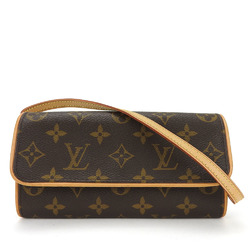 Louis Vuitton Shoulder Bag Pochette Twin PM M51854 Monogram Canvas Brown Women's LOUIS VUITTON